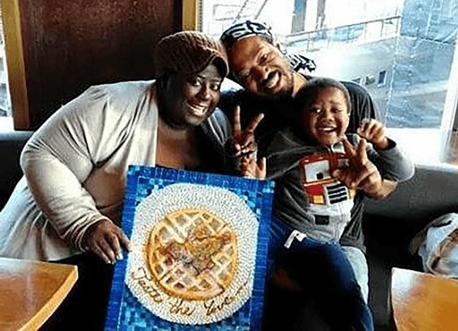 ABOVE: LaTonya and David Whitaker are pictured with their 4-year-old son at their Tokyo restaurant, Soul Food House. TOP PHOTO: Kei Jokura, left, pastor of Izumi Baptist Church in Tokyo, is pictured with his son Kazue, daughter Shino and wife Yuko. Kei Jokura, LaTonya Whitaker and Laura and Carson Foushee, all alumni of Mercer's McAfee School of Theology, will lead a special Christmas service together in Tokyo.